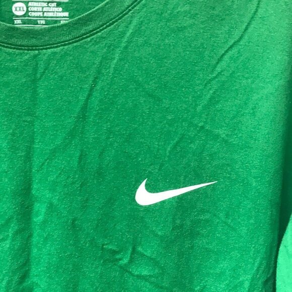 Nike Green Workout Athletic T Shirt Tee - Picture 4 of 6